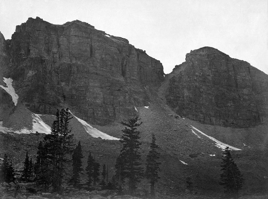 Uinta Mountain Cliffs Summit - Rocky Mountains - 1869 Photograph by War Is Hell Store
