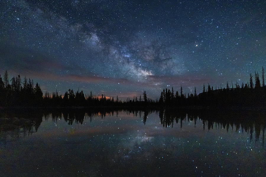 Mountain Photograph - Uintas Milky Way Reflection by Wasatch Light