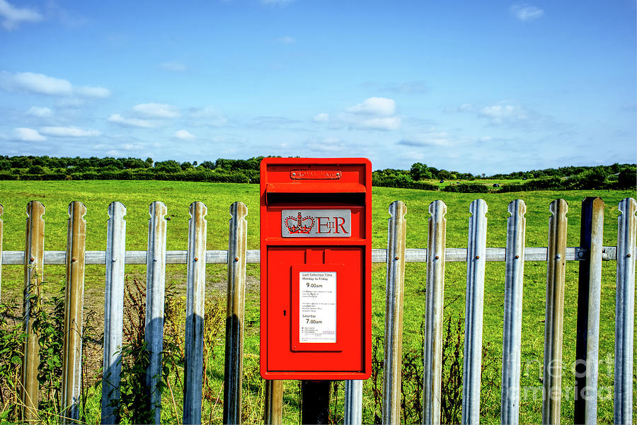 UK mini Post box in Heywood, Greater Manchester, UK Photograph by Pics By Tony