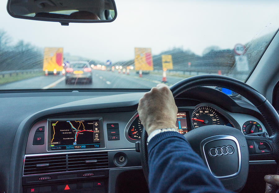 UK Motorway Driving Photograph by Georgeclerk