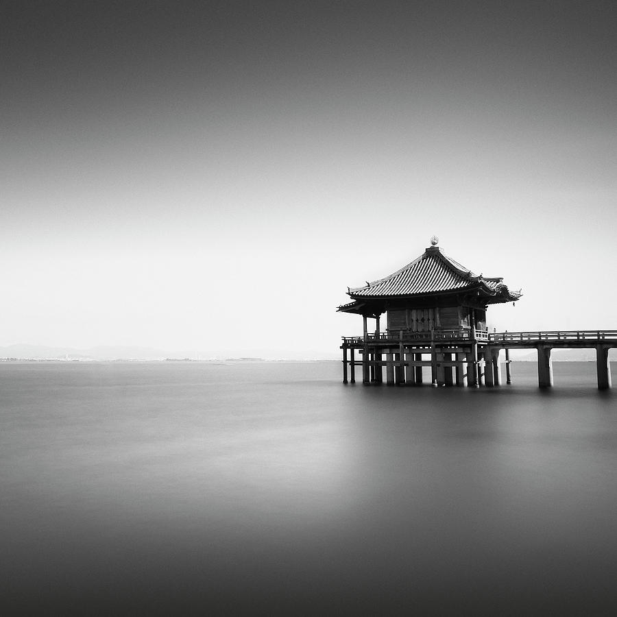 Ukimido Hall, Lake Biwa. Japan Photograph by Stefano Orazzini