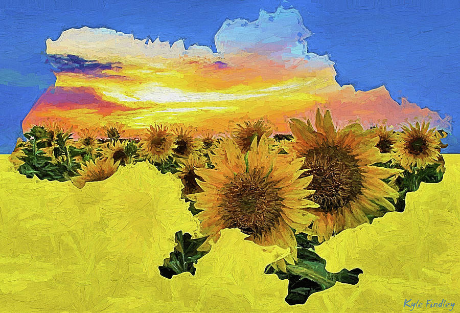 Ukraine Digital Art by Kyle Findley