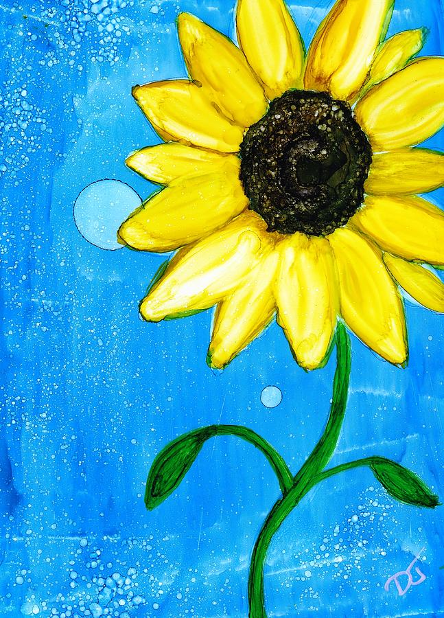 Ukraine Sunflower Painting by Debra Jason - Pixels