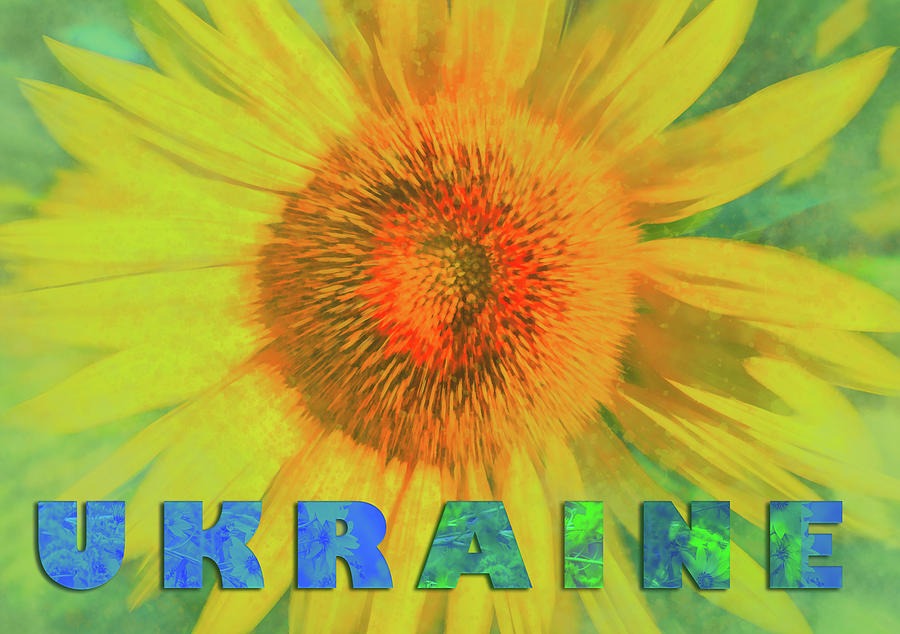 Ukraine Sunflower Tribute Mixed Media by Dan Sproul