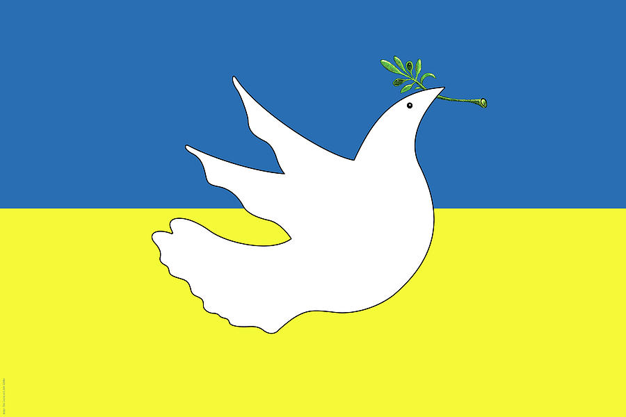 Ukraine_Peace_Poster Painting by Bob Coonts