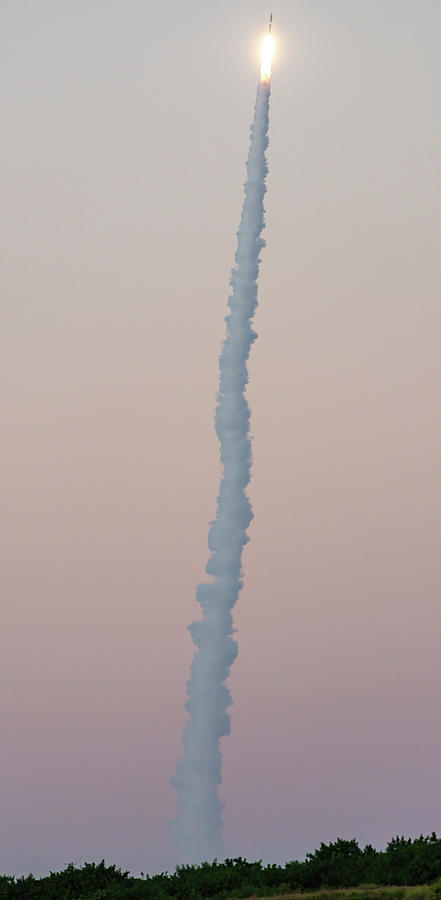 ULA Atlas V Rocket  Launch at Twilight Photograph by Bradford Martin