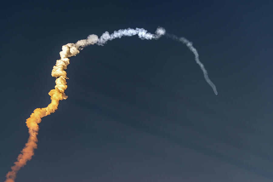 ULA Atlas V Rocket Twilight Launch Photograph by Bradford Martin
