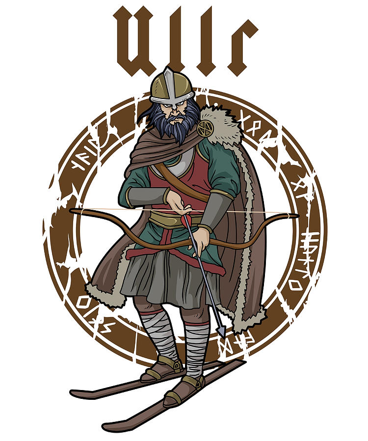 ullr-gifts-god-of-archery-norse-hunting-viking-painting-by-selina