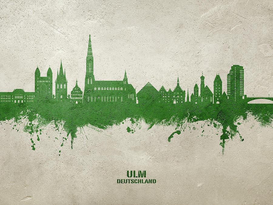 Ulm Germany Skyline #10 Digital Art by Michael Tompsett