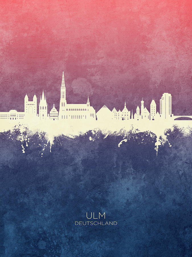 Ulm Germany Skyline #32 Digital Art by Michael Tompsett
