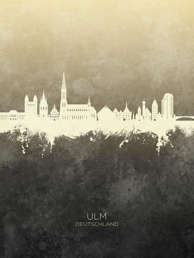 Ulm Germany Skyline #34 Digital Art by Michael Tompsett