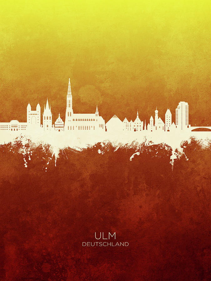 Ulm Germany Skyline #35 Digital Art by Michael Tompsett