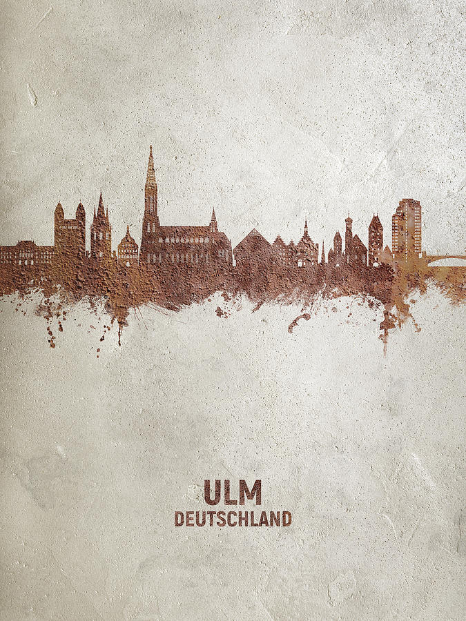 Ulm Germany Skyline #36 Digital Art by Michael Tompsett