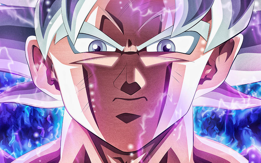 Ultra Instinct Goku Violet Fire Flames Dbs Characters Dragon Ball Super