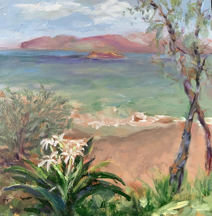Ulua Beach Painting by Margaret Elliott
