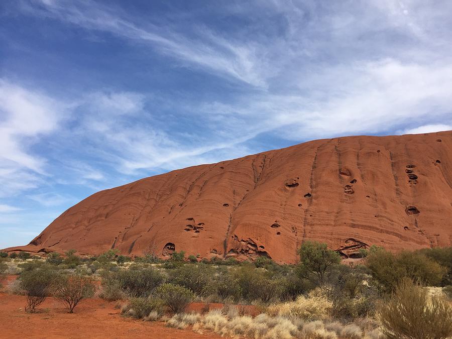 Uluru Close Up Photograph by Marlene Challis