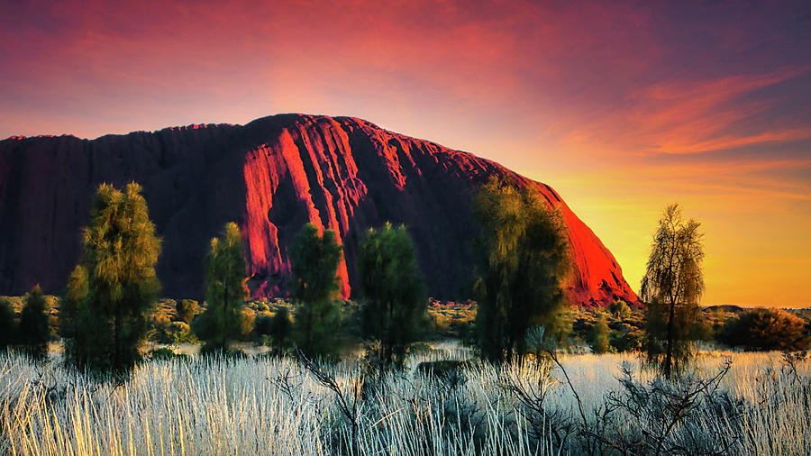 Uluru Sunrise Photograph by Lexa Harpell