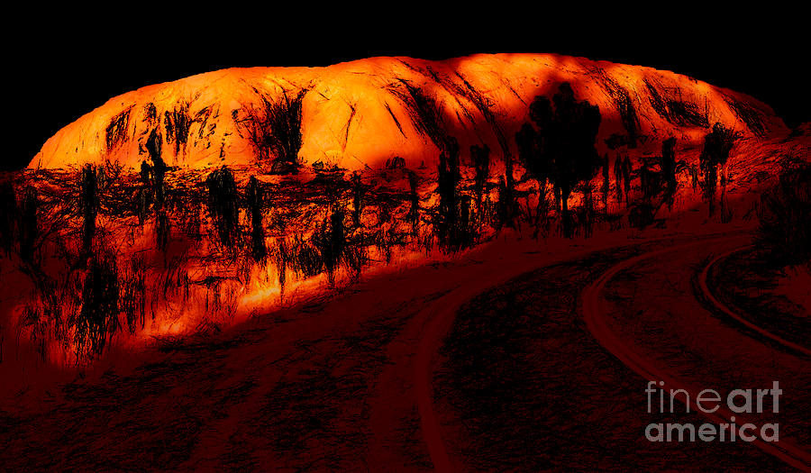 Uluru Sunrise Digital Art by Tim Richards