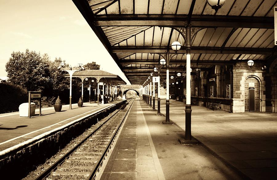  ULVERSTON. Station In Sepia. Photograph by Lachlan Main