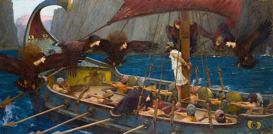 Ulysses and the Sirens by John William Waterhouse 1891 Painting by Orca ...