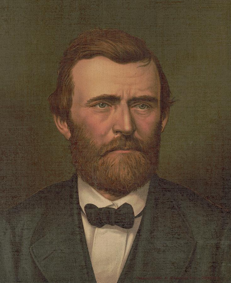 Ulysses S Grant 1870s Drawing By Visions History Fine Art America