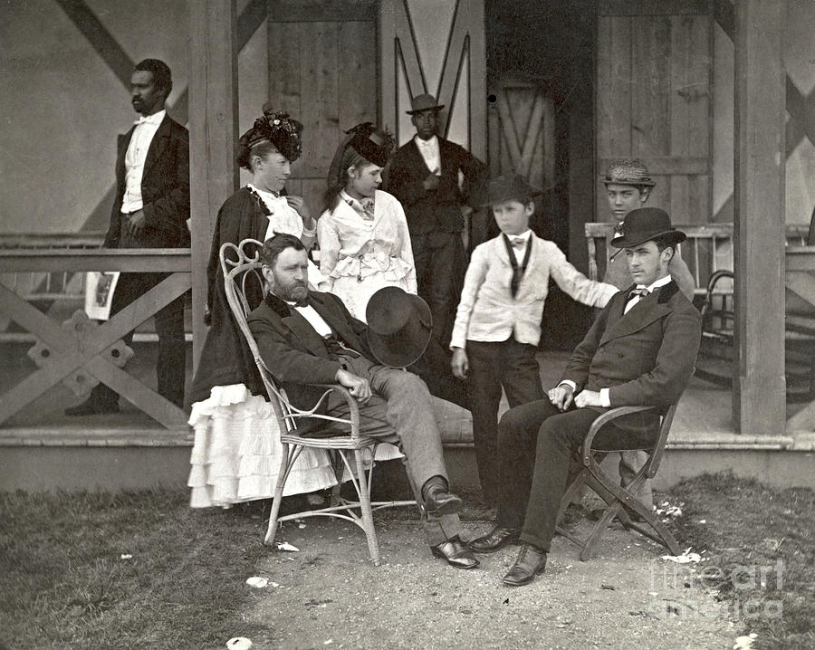 Ulysses S. Grant and Family at Long Branch New Jersey Photograph by Peter Ogden