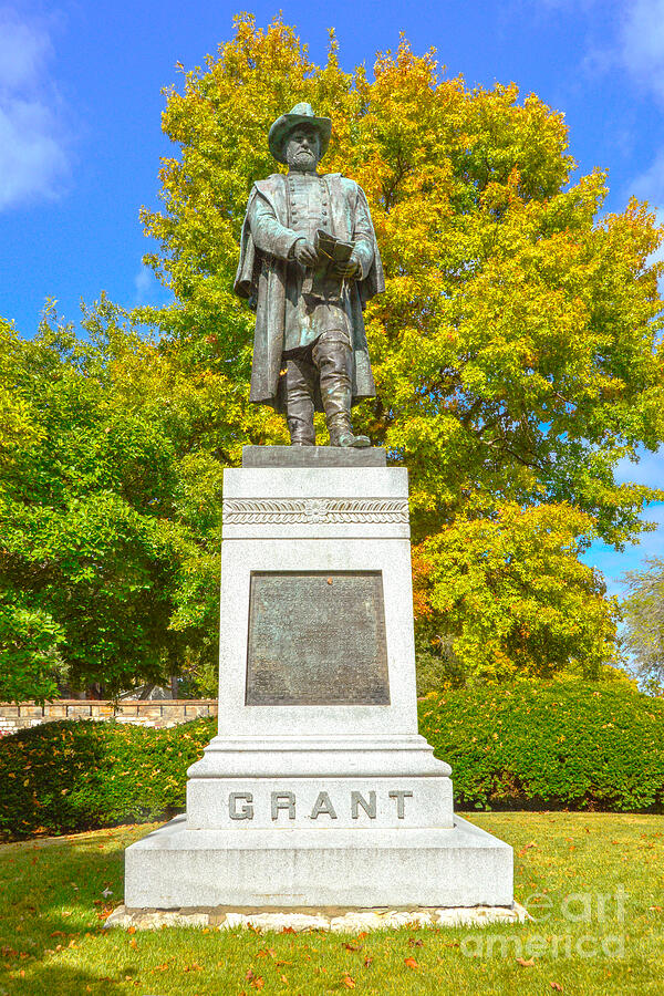 Ulysses S. Grant Monument, Fort Leavenworth, Kansas Photograph by ...