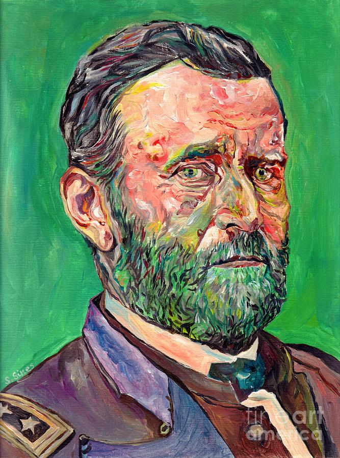 Ulysses Grant Painting - Ulysses S. Grant Portrait by Suzann Sines