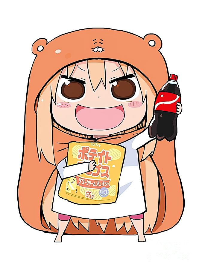 Umaru chan holding a cola bottle Painting by Maisie Parker | Pixels