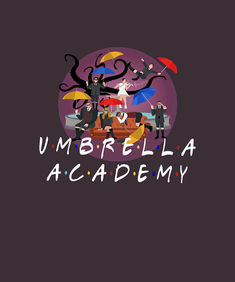 Umbrella Academy kids Friends style Kids green Painting by Carlie ...