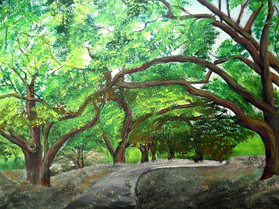 Nature Painting - Umbrella Of Trees by Irving Starr