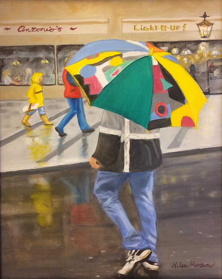 Umbrella Statement Painting by Karen Lee Hanson Fine Art America