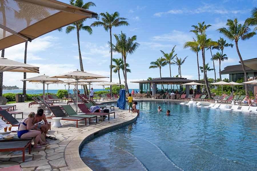 Pool at the Elks Lodge Waikiki Tote Bag by David L Moore - Fine Art America