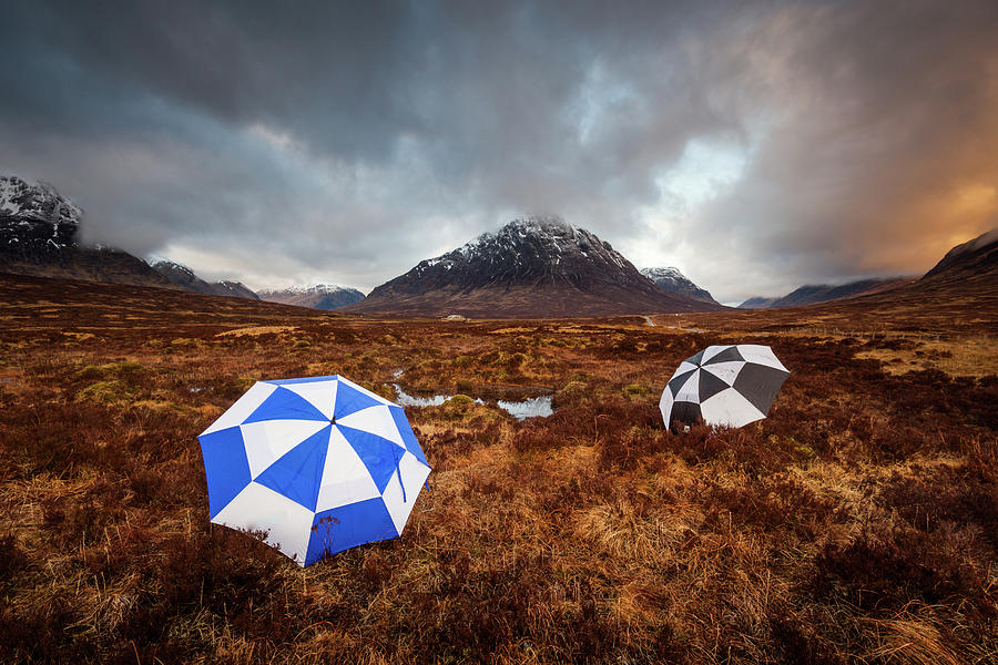 Umbrellas at Glencoe Photograph by Anita Nicholson