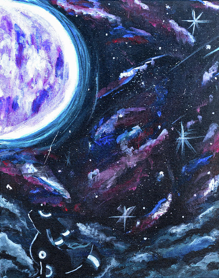 Umbreons Full Moon Painting by Ashley Wright