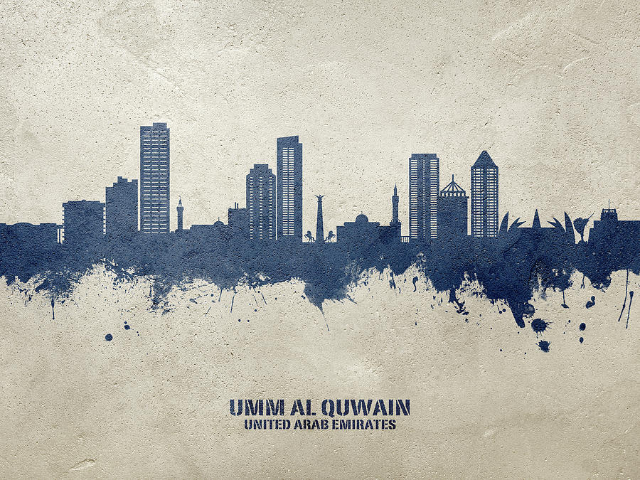Umm Al Quwain Skyline #47 Digital Art by Michael Tompsett