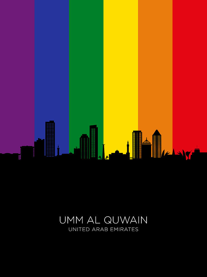 Umm Al Quwain Skyline #57 Digital Art by Michael Tompsett