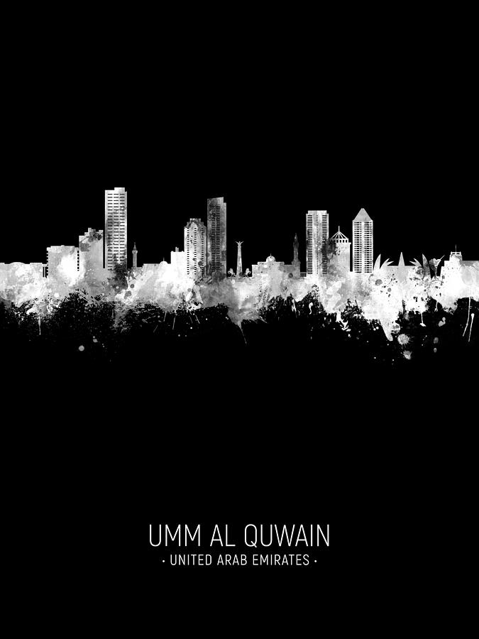 Umm Al Quwain Skyline #63 Digital Art by Michael Tompsett