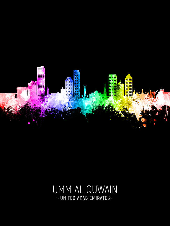 Umm Al Quwain Skyline #64 Digital Art by Michael Tompsett