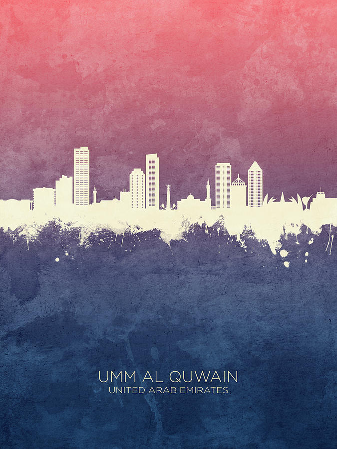 Umm Al Quwain Skyline #70 Digital Art by Michael Tompsett