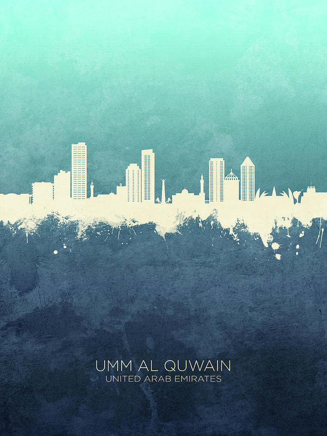 Umm Al Quwain Skyline #71 Digital Art by Michael Tompsett