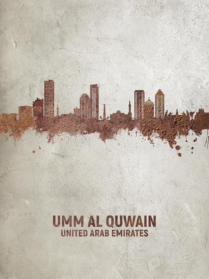 Umm Al Quwain Skyline #74 Digital Art by Michael Tompsett