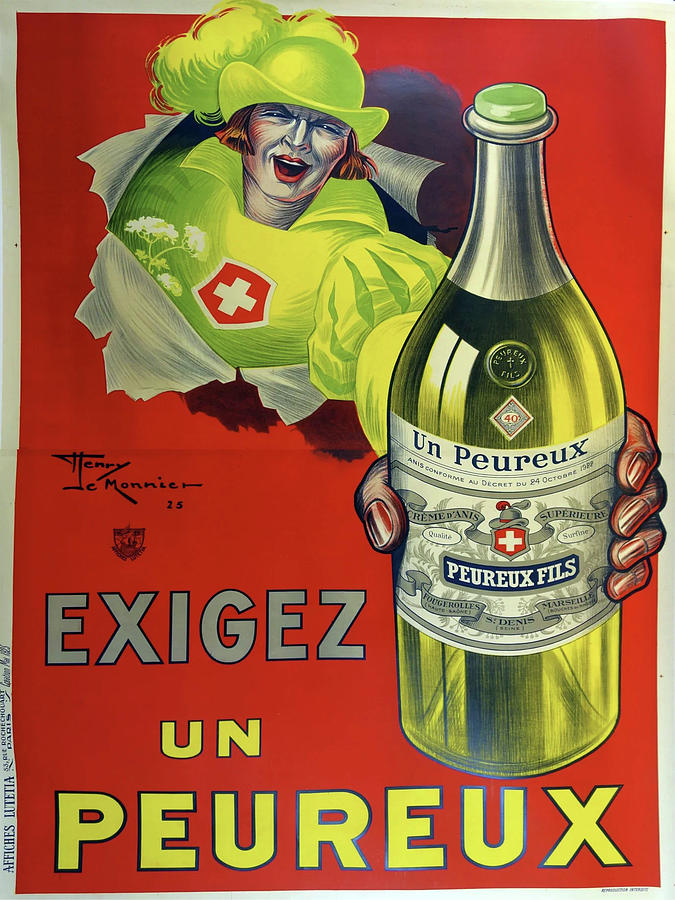 Un Peureux Painting by Vintage Alcohol Posters - Fine Art America