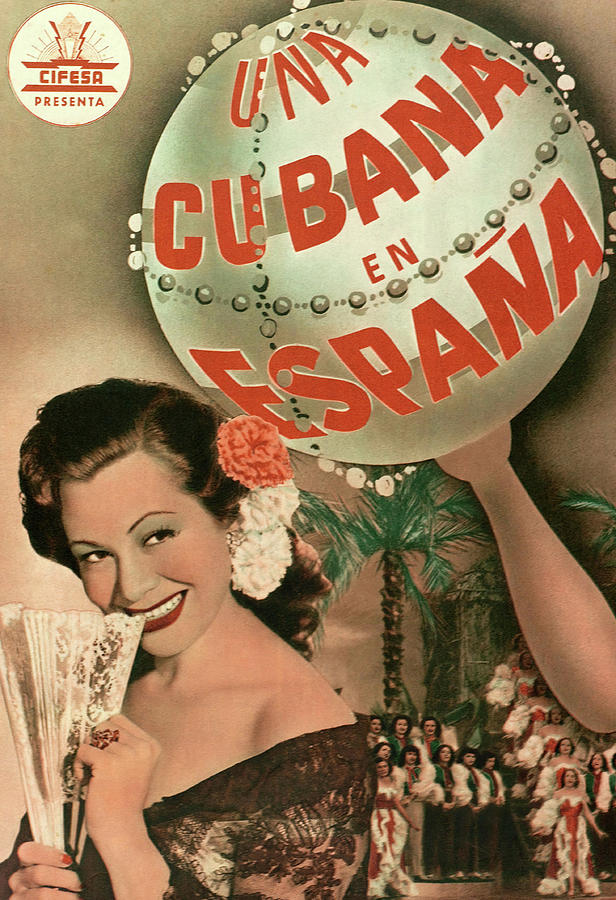 UNA CUBANA EN ESPANA -1951-, directed by BAYON HERRERA. Photograph by Album