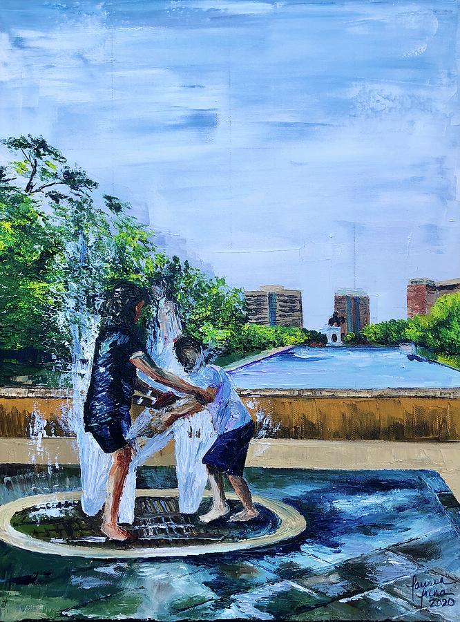 Fountain Painting - UnADULTurated Fun by Lauren Luna Fountain Painting - UnADULTurated Fun by Lauren Luna