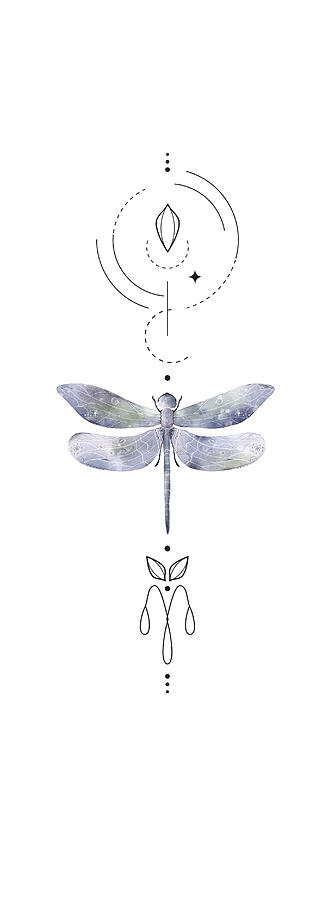 Unalome Dragonfly Digital Art by Sue Schwamborn - Fine Art America
