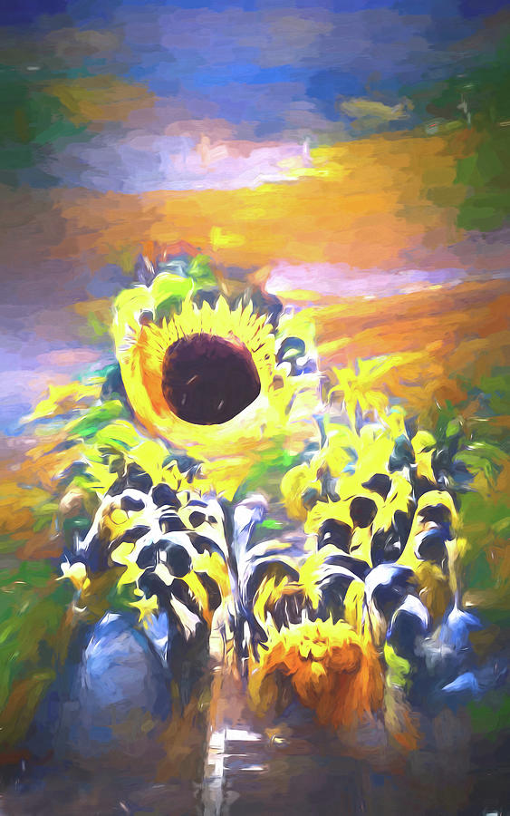 Sunflower Photograph - Unbroken by Pamela Cooper