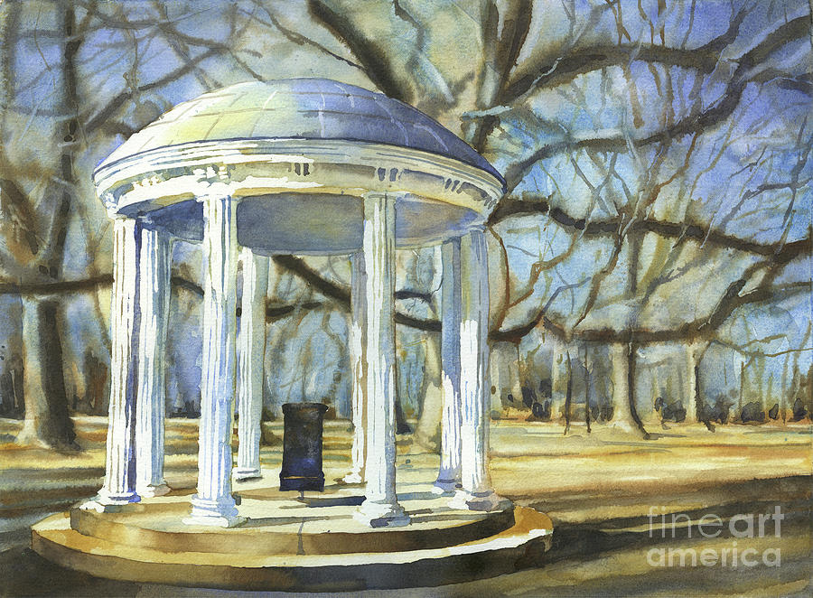 Unc Old Well Chapel Hill Painting By Ryan Fox Fine Art America