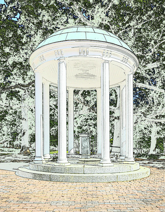 UNC Old Well Photograph by Minnie Gallman