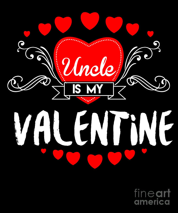 Uncle Is My Valentine Saint Valentine Love Hearts Cupid Valentinus Gift ...